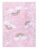 Dětský kusový koberec Junior 52063.802 Rainbow pink 80x150