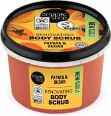 Organic Shop renovating body scrub papaya & sugar regenerační tělový peeling 250 ml