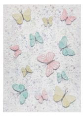 Dywany Łuszczów Dětský kusový koberec Bambino 1610 Butterflies cream 80x150