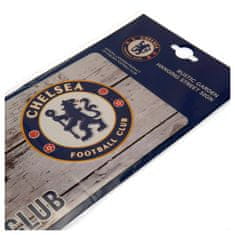FotbalFans Plechová cedule Chelsea FC, rustikální, 40x18 cm