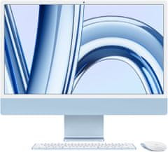 Apple iMac 24" 4,5K Retina /M3 8-core/8GB/512GB SSD/10-core GPU, modrá (MQRR3CZ/A)