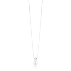 Tous Stříbrný náhrdelník s pravou perlou a medvídkem 214832500 (řetízek, přívěsek)