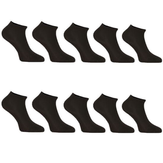 Nedeto 10PACK ponožky nízké černé (10NDTPN1001)