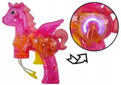 Lean-toys Pistole Na Mýdlové Bubliny Jednorožec Růžová