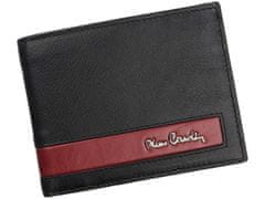 Pierre Cardin Pánská kožená peněženka Pierre Cardin Samuel, černo-červená