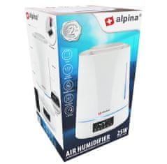 Alpina Zvlhčovač vzduchu s LED displejem 4 L bílá