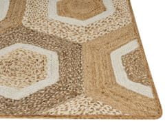 Beliani Jutový koberec 80 x 300 cm béžový BASOREN