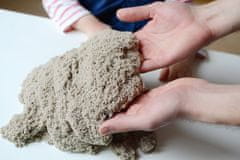 Adam toys Kinetický písek - přírodní - 2kg + formičky Dinosauři zdarma