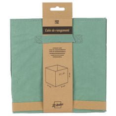 DOCHTMANN Box do kallaxu, úložný box textilní, zelený 31x31x31cm