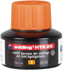 Edding Náhradní inkoust pro zvýrazňovač Eco - HTK 25, oranžový