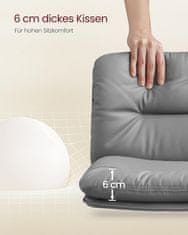 Artenat Barová židle Ambush (SET 2 ks), syntetická kůže, šedá