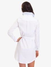 U.S. Polo Assn. Dámské šaty SOLID OXFOR bílé L