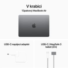 Apple MacBook Air 13, M3 8-core/8GB/256GB SSD/8-core GPU, vesmírně šedá (MRXN3CZ/A)