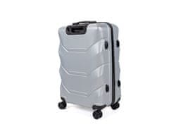 Mifex Cestovní kufr V265 stříbrný,58L,střední,TSA
