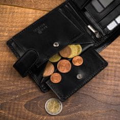 Rovicky Kožená pánská peněženka se zapínáním na patentky