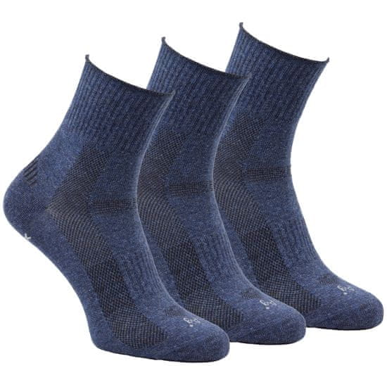 OXSOX Active  zkrácené antibakteriální ponožky jemný svěr Siltex 93007 3pack
