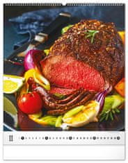Presco Publishing Nástěnný kalendář Gourmet 2025, 48 × 56 cm