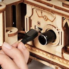 Manboxeo 3D dřevěná stavebnice – Funkční gramofon