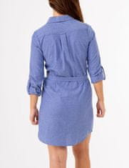 U.S. Polo Assn. Dámské šaty SOLID OXFOR středně modré XS