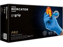 MERCATOR MEDICAL MERCATOR GOGRIP - Nitrilové rukavice, bez pudru, 50 ks, černé (2x SILNĚJŠÍ), R-102, L