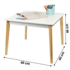 DOCHTMANN Dětský stůl Judy 60x60x48cm bílý