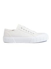 Amiatex Trendy bílé dámské tenisky bez podpatku, bílé, 36