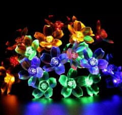 HOME & MARKER® Květinový Světelný řetěz, LED světla (20ks), Řetězové osvětlení (3 m) | DAISYGLOW Vícebarevné