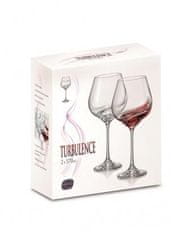 Crystalex Turbulence - set 2 sklenic na červené víno, originální design za vynikající cenu.