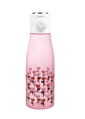 Homla Plastová láhev | MELBI | růžová květinová | 0,7 l | 892917 Homla