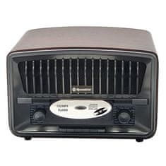 Roadstar Rádio , HRA-270CD+BT, vintage styl, DAB+/DAB/RDS, CD/MP3, Bluetooth, 2 x 2W RMS