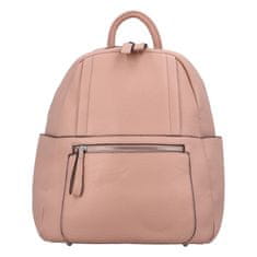 Demra Příjemný dámský koženkový batůžek/kabelka Amurath, růžová