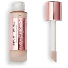 Makeup Revolution Krycí make-up s aplikátorem Conceal & Define (Makeup Conceal and Define) 23 ml (Odstín F3)