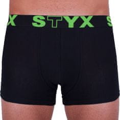 Styx Pánské boxerky sportovní guma nadrozměr černé (R962) - velikost 4XL
