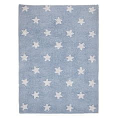 Lorena Canals Přírodní koberec, ručně tkaný Stars Blue-White 120x160