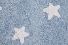Lorena Canals Přírodní koberec, ručně tkaný Stars Blue-White 120x160