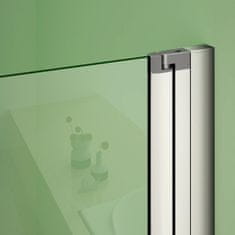H K Sprchové dveře MELODY D2 120 dvoukřídlé 116-120x 195 cm, čiré sklo
