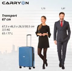 CARRY ON Sada kufrů Transport Blue 3-set