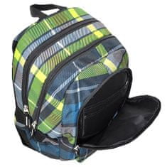 Target Studentský batoh , Zeleno-modrý kostkovaný