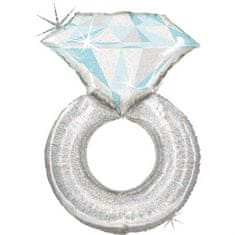 Grabo Nafukovací balónek prstýnek s diamantem 97 cm 