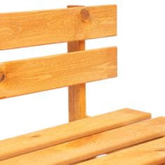 Greatstore Zahradní lavice z palet dřevo medově hnědá