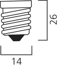 Diolamp  LED Filament Mini Globe žárovka čirá P45 7W/230V/E14/2700K/880Lm/360°