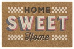 Mujkoberec Original Protiskluzová rohožka Home sweet home 104659 Brown/Cream 45x75