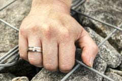 Beneto Bicolor prsten z oceli SPP10 (Obvod 49 mm)
