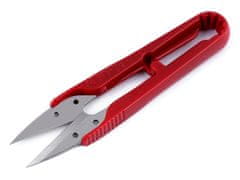 Kraftika 1ks ervená nůžky cvakačky délka 10,5cm s plastovou