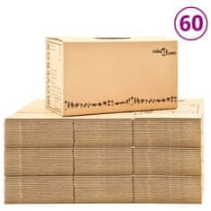 Greatstore Kartónové krabice na stěhování XXL 60 ks 60 x 33 x 34 cm