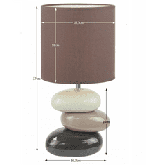 BPS-koupelny Keramická stolní lampa, kávová, QENNY TYP 5