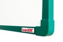 boardOK Keramická tabule na fixy se zeleným rámem 060 x 090 cm