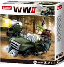 Sluban WWII M38-B0678B 4into1 Hlídkový Jeep M38-B0678B