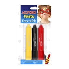 Alpino barevné tužky na obličej - 3ks pro kluky
