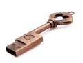 CTRL+C USB ve tvaru klíče SRDCE bronz, 64 GB, USB 2.0